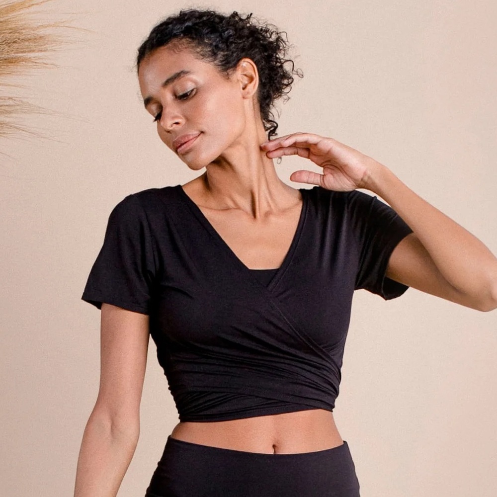 Índigo Luna Layla Wrap Top Black XS/S